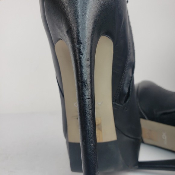 Aldo Women's High Heel Platform Leather Bootie Size 8.5 - Picture 9 of 16